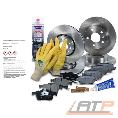 BREMSSCHEIBEN + BREMSBELÄGE BREMSKLÖTZE VORNE + HINTEN FÜR OPEL ASTRA H