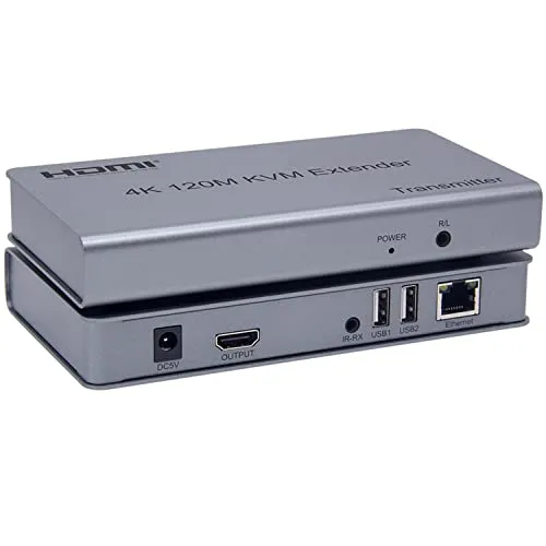 Swallows HDMI KVM Extender 4K 120M über RJ45 Ethernet Cat5e Cat6 Kabelkonverter TX RX Support USB Maus Tastatur Erweiterung Touchscreen