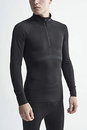 Craft Herren Active Intensity Zip M Tops - Sportunterwäsche für Herren mit ergonomischer Passform und hervorragendem Körpertemperatur-Management für optimale Bewegungsfreiheit beim Sport.