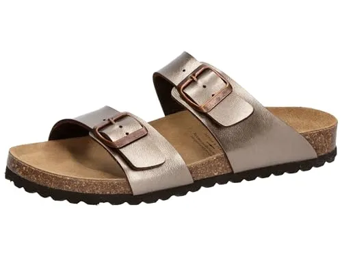 Lico Damen Bioline Mera Pantoletten, Bronze braun, 41 EU