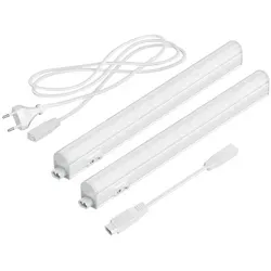 ledscom.de LED Unterbau-Leuchten Rigel, je 31,3cm, je 445lm, weiß, 2er Set