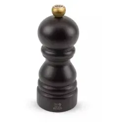 Peugeot Salzmühle PARIS, schokolade 22 cm - Küchenhelfer: Hochwertige Salzmühle aus Buchenholz mit präzise einstellbarem Stahlmahlwerk für feines oder grobes Salz, elegante schokoladenfarbene Optik.