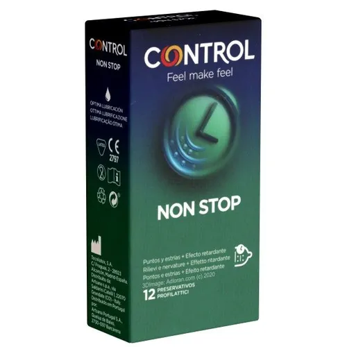 CONTROL Nonstop Dots and Lines Kondome 12 Stück