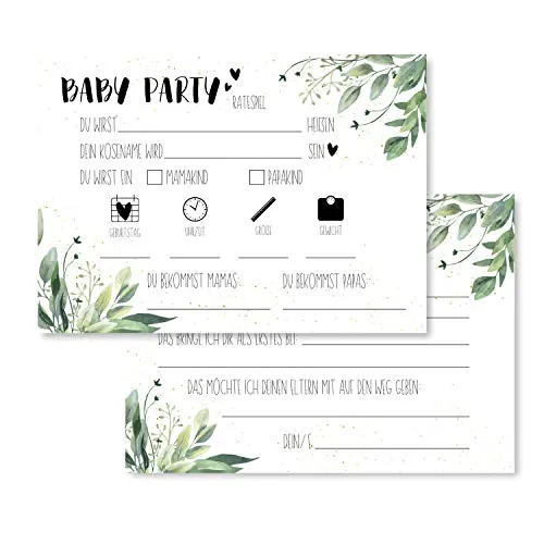 Gentle North Babyparty Spiele (25 Karten