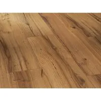 Parador Dekorboden Laminat Basic 400 Eiche History - Laminatfußboden in hochwertiger Eichenoptik, robust und pflegeleicht mit patentierter Safe-Lock-PRO Verbindung für einfache Verlegung.