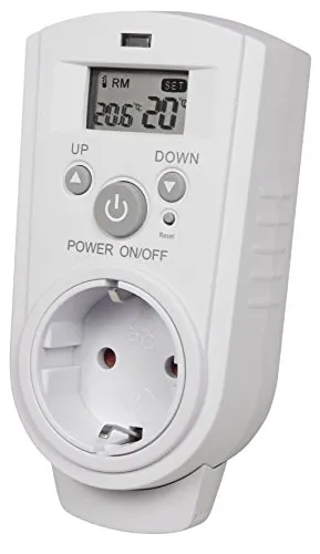McPower Steckdosenthermostat TCU-530 - Steuerungen, mit gut ablesbarem LC-Display und 3 Betriebsmodi für effiziente Heizungs- oder Klimaanlagensteuerung.