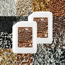 Steinteppich Epoxidharz Set Bianco Grigio von DIPOXY