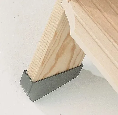 Dolle Kunststoff-Füße für Bodentreppen Isotrend, 2 Stück - Treppenzubehör für sichere und stabile Bodentreppen, ideal für eine optimale Lastverteilung und Schutz des Treppenbelags.