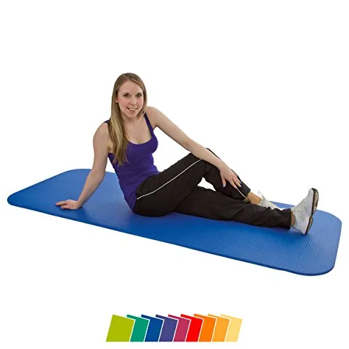 AIREX Coronita Gymnastikmatte, blau - Sportmatte (200 x 80 x 1,5 cm) mit perfekter Dämpfung und Langlebigkeit, ideal für vielseitige Übungen. Inklusive Echtheitszertifikat und Anleitung.