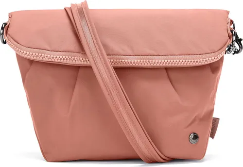 Pacsafe Citysafe CX Convertible Umhängetasche altrosa - Umhängetasche aus strapazierfähigem Nylon, mit Diebstahlschutz-Funktionen für sicheres Reisen und stylishen Look.