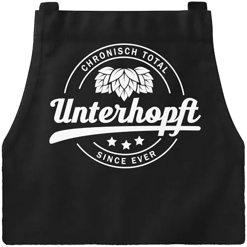 MoonWorks Grill-Schürze Chronisch Unterhopft mit Spruch since ever schwarz unisize