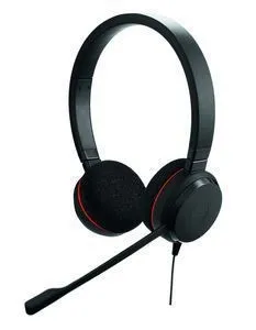 Jabra Evolve 20 MS Duo USB NC - Komfortables Stereo-Headset mit integriertem Mikrofon, optimale Sprachqualität für Home-Office und Online-Meetings