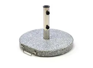 Sonnenschirmständer mit Rollen aus Granit und Edelstahl