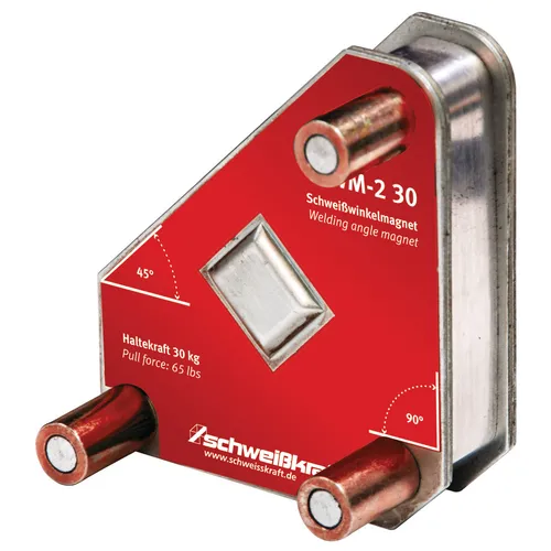 Schweisskraft Schaltbarer Schweißwinkelmagnet SWM-2 30 - Schweißzubehör, schaltbarer Magnet für präzises Arbeiten und einfache Handhabung beim Schweißen
