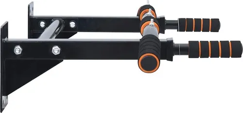 VidaXL Klimmzugstange Schwarz und Rot – 92 x 51 x 18 cm - Fitnesskleingeräte für dein Home Gym, aus langlebigem pulverbeschichtetem Stahl und ideal für alle Fitnesslevel, leicht zu reinigen und einfach aufzubauen.