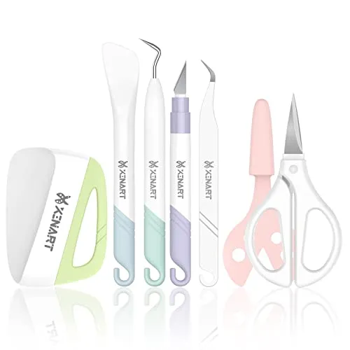 Grundlegendes Werkzeugset für Cricut/Silhouette Cameo,6-in-1 Vinyl Plotter Zubehör für Cricut Joy/Oracal 631/651/751 Vinyl/Siser HTV Vinylschnitt