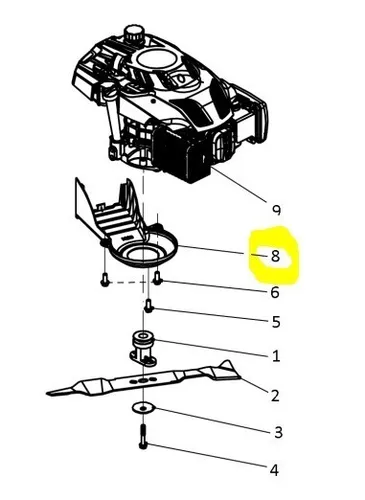 Riemenschutz Rasenmäher LT525H Original Ama 84989