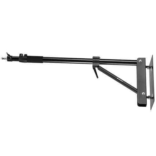 Bresser Wandhalterung verstellbar 79–148cm für Kamera Licht Softbox bis 7kg - Praktische Wandhalterung für Fotografen: flexibel einstellbar, schwenkbar und platzsparend. Ideal für kleinere Studios mit einfacher Montage und stabiler Konstruktion. Inklusive Zubehör für eine sofortige Nutzung.