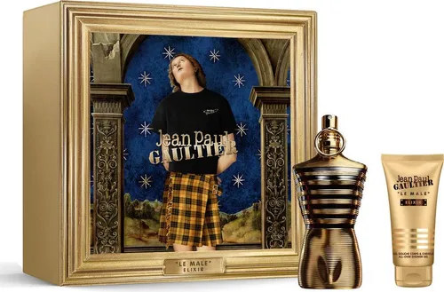 J.P. Gaultier Le Male Elixir Geschenkset - Parfüm-Geschenkset mit 125ml EDP Spray und 75ml Duschgel, ideal für ein luxuriöses Dufterlebnis und perfekte Geschenkidee.