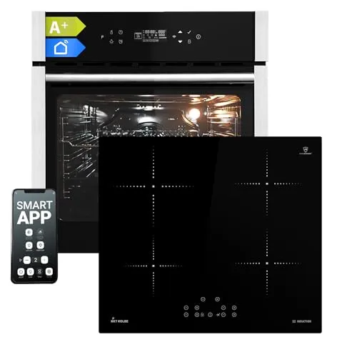 Autarkes Herdset 60cm: Einbaubackofen EB8313HC + Induktionskochfeld IH85900RL