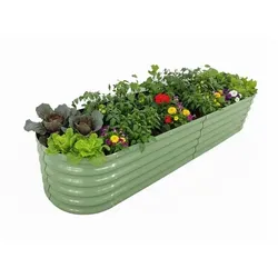 relaxdays Hochbeet Metall halbrund XXL – Perfekt für Deinen Garten - Halbrundes Hochbeet aus robustem Metall mit großzügiger Anbaufläche für Kräuter, Gemüse und Blumen. Ideal zum rückenschonenden Gärtnern, wetterfest und langlebig mit optimalem Wasserabfluss.