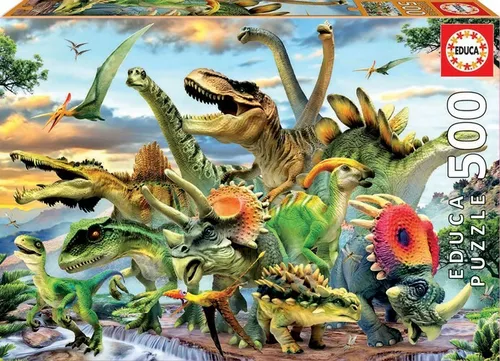 EDUCA Puzzle Dinosaurs 500 Teile  Dinosaurier Neu & OVP