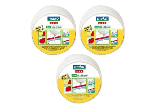 mako Malerset mako Knickwinkel Winkel-Profil selbstklebend 18mm x 18mm, 5m Rolle, (3-St)
