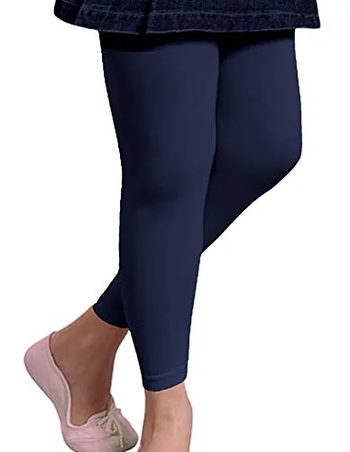 Good Deal Market 2 Kinder Thermo Leggings Marine mit flauschigem Innenfleece Vollfrottee tolle Unifarben Grössen 134/140