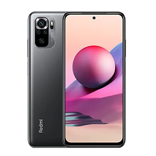 Xiaomi Redmi Note 10S Smartphone RAM 6 GB ROM 64 GB 6,43 '' AMOLED DotDisplay 64 MP Kamera 33 W Schnellladung MediaTek Helio G95 3,5 mm Kopfhörerbuchse 5000 mAh (typ) Akku grau [Globale Version]