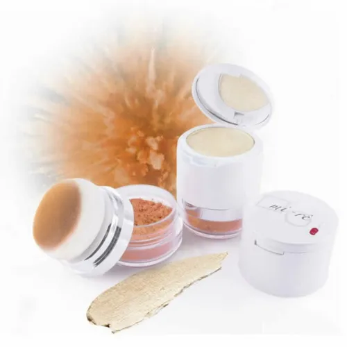 mi-re Highlighter Dual Sun-Lit Bronzer & Highlighter Doré - Hochwertiger Bronzer und Highlighter für einen strahlenden Teint. Ideal für das tägliche Make-up und sorgt für einen natürlichen Glow.