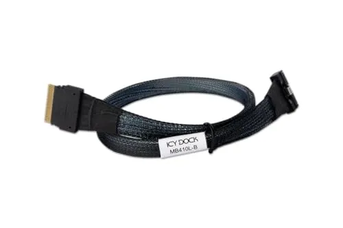 IcyDock Kabel MCIO SFF-TA-1016 8i to SlimSAS SFF-8654 8i 0.5 - Hochwertiges Verbindungskabel für effiziente Datenübertragung in Servern und Workstations. Ideal für die Verbindung von SAS- und SATA-Geräten.