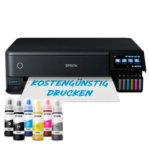 Epson EcoTank ET-8550 - Multifunktionsdrucker A3+ für randloses Drucken, 6-farbiges System und WLAN, ideal für kreative Anwender und kleine Büros