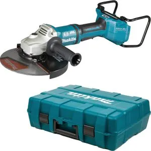 Makita DGA901ZKU2 Akku-Winkelschleifer mit Bluetooth - Schleifmaschinen mit 2x18 V, vibrationsarmer Griff und bürstenlosem Motor für längere Lebensdauer, ideal für professionelle Anwendungen.