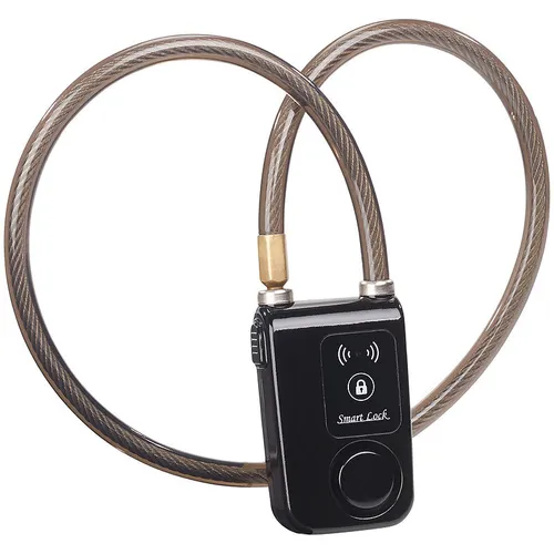 Semptec 2er-Set App-gesteuerte Kabelschlösser mit Bluetooth und Alarm