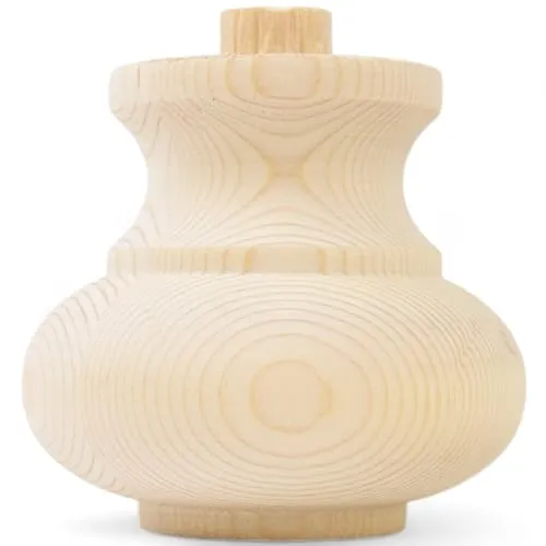 Holzando Holzfüße für Möbel aus Fichte ø100 - naturbelassenes Holz - ideal für Restauration & Reparatur - Möbelfüße Holz in Verschiedene Größen & Materialien erhältlich