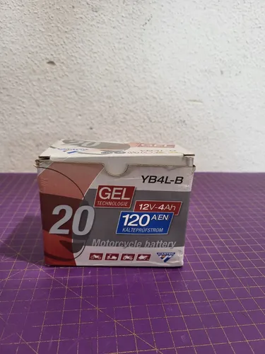 Cartec Gel Motorradbatterie YB4L-B 4Ah 120A - Motorradbatterien mit hoher Startkraft, wartungsfrei und ideal für zuverlässige Motorleistung in jedem Wetter.
