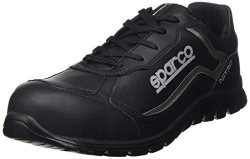 Sparco Unisex Nitro Industrial Shoe, Nero e Grigio, 36 EU