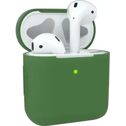 EAZY CASE - Schutzhülle für AirPods 1 & 2 Hülle Grün Silikon Case Stoßfest mit Deckel Schutz Antikratz Etui Cover rutschfeste Silikonhülle f... - Grün