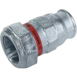 Gebo Temperguss Klemmverbinder Typ I für Siederohr (2'' x 63,5 mm) - Sanitärinstallation: Hochwertiger Klemmverbinder für zuverlässige Verbindungen bei Wasser, Druckluft und Heizöl bis 80 °C, ideal für professionelle Anwendungen.