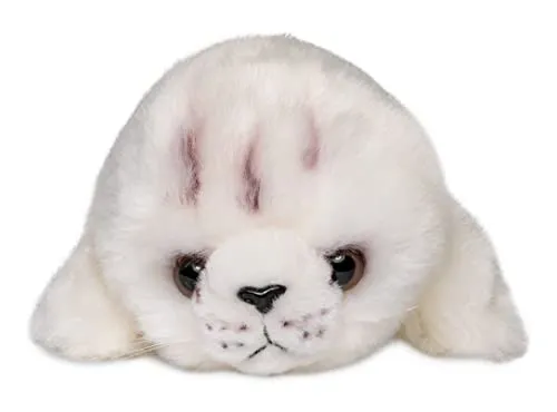 Uni-Toys - Robbenbaby weiß - 20 cm (Länge) - Plüsch-Robbe, Seehund - Plüschtier, Kuscheltier