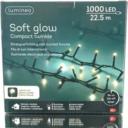 Lumineo LED-Lichterkette Soft Glow COMPACT TWINKLE 1000 LED 22,5m