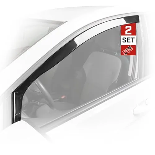 Walser Premium Auto Windabweiser für Audi A6 C7 (4G2, 4GC) 11/2010-11/2018, A6 C7 Avant (4G5, 4GD) 05/2011-11/2018, Passform Regenabweiser Set für Fahrer- und Beifahrerseite, Auto Windabweiser 2 STK.