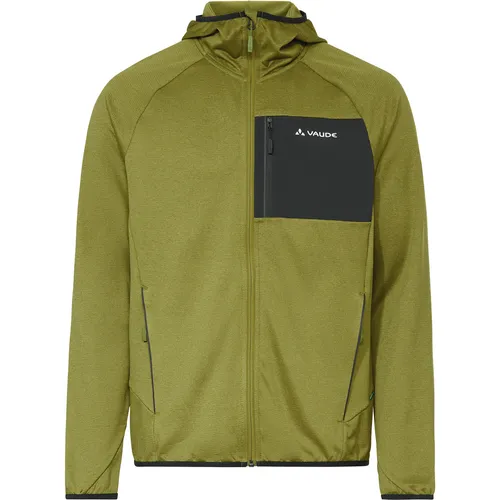 Vaude Herren Tekoa Fleece II Jacke - Größe M, Grün - Leichte und elastische Fleecejacke mit Kapuze für Herren, ideal für Bergsteiger. Sie trocknet schnell und leitet Feuchtigkeit effektiv ab.