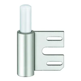 SIMONSWERK VARIANT V 8100 WF Rahmenteil vernickelt - Einbohrbänder für gefälzte und stumpfe Stahlzargen, ausgestattet mit wartungsfreiem Gleitlager für dauerhafte Nutzung.