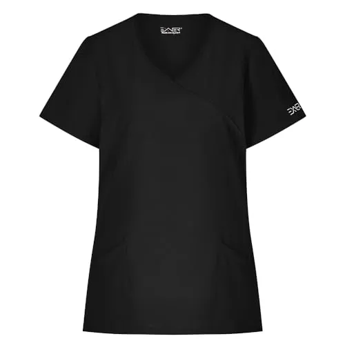 EXNER Slim Fit Schlupf-Kasack für Damen, Schwarz, Größe M - Stylischer Slim Fit Kasack für Pflege, Kosmetik und Wellness. Aus atmungsaktivem, recyceltem Material, pflegeleicht und komfortabel – ideal für den täglichen Einsatz.