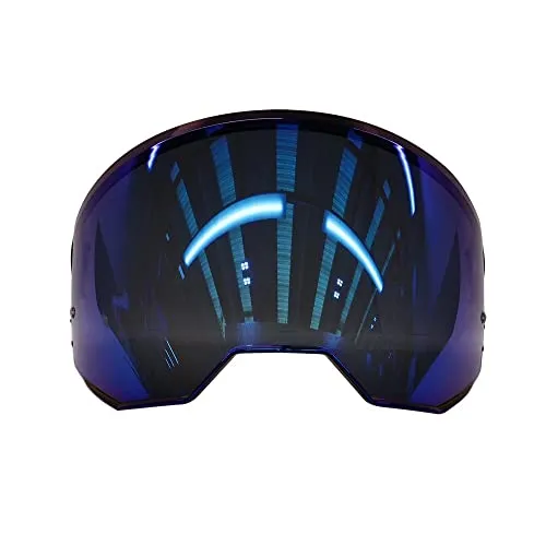 Airoh Commander Helm mit blauem verspiegeltem Visier - Motorrad-Headsets: Der Airoh Commander Helm bietet optimalen Schutz und stylisches Design mit einem auffälligen blauen verspiegelten Visier.
