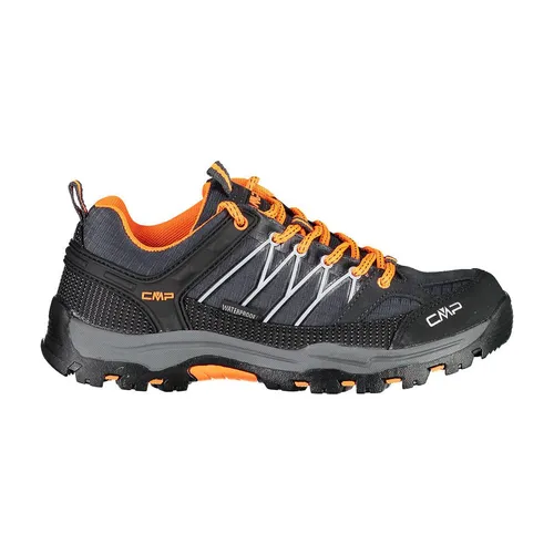 CMP Kinder Rigel Low Trekking Shoe WP - Antracite-Flash Orange, Größe 40 - Wanderschuhe mit leichtem Phylon EVA Fußbett für schnelles Trocknen und 3-fachem Verschluss-System, ideal für aktive Kinder beim Trekking.