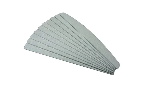 GS-Nails Sandblatt-Nagelfeile 10 Stück, Zebra, Halbmond, K150-E, 10-tlg., Wechselfeilen Feilblätter für Edelstahlboard