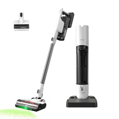 Tineco Pure ONE Station 5 Plus - Kabelloser Staubsauger mit 2,5L Absaugstation, selbstreinigend und 175W Saugkraft für gründliche Reinigung von Hartböden und Teppichen