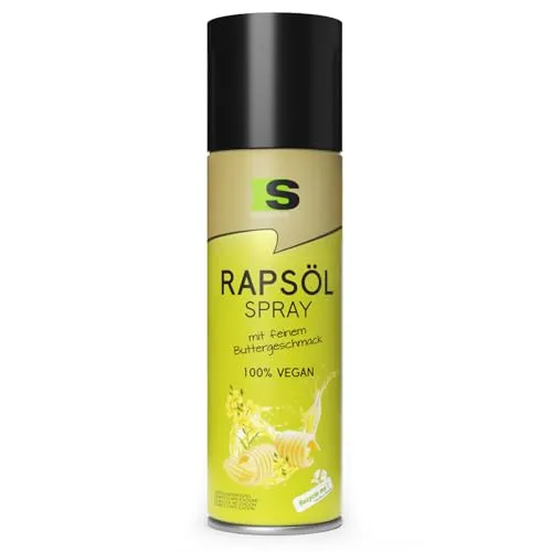 Spraytive 1 x 400 ml Rapsöl-Spray mit feinem Buttergeschmack – ideal zum Kochen, Backen, für Salate sowie als Airfryer-, Grill- und Heißluftfritteusen-Spray - 100% VEGAN & kalorienbewusst genießen